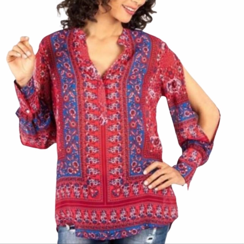 KUT FROM THE KLOTH NWT Benica Slit Sleeve Top‎ XS